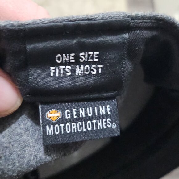 Harley Davidson Leather Brim Snap Back - Picture 6 of 6